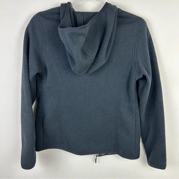 Marmot Women's black hooded fleece sweater size: M - Picture 13 of 15